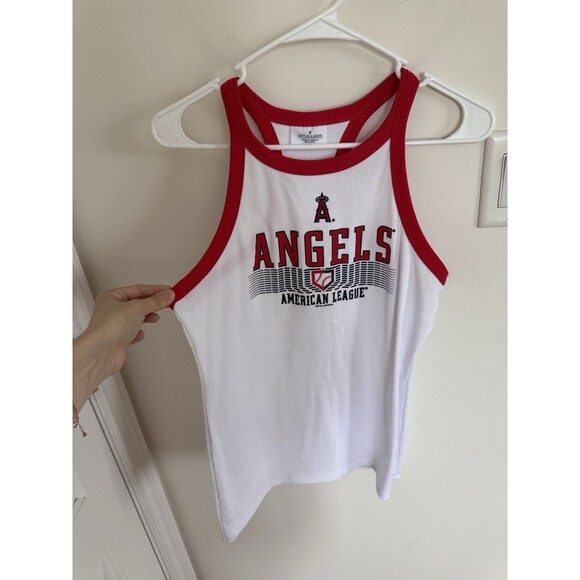 Soft As A Grape Women's Angels MLB Tank Top Baseball XL - Picture 2 of 5